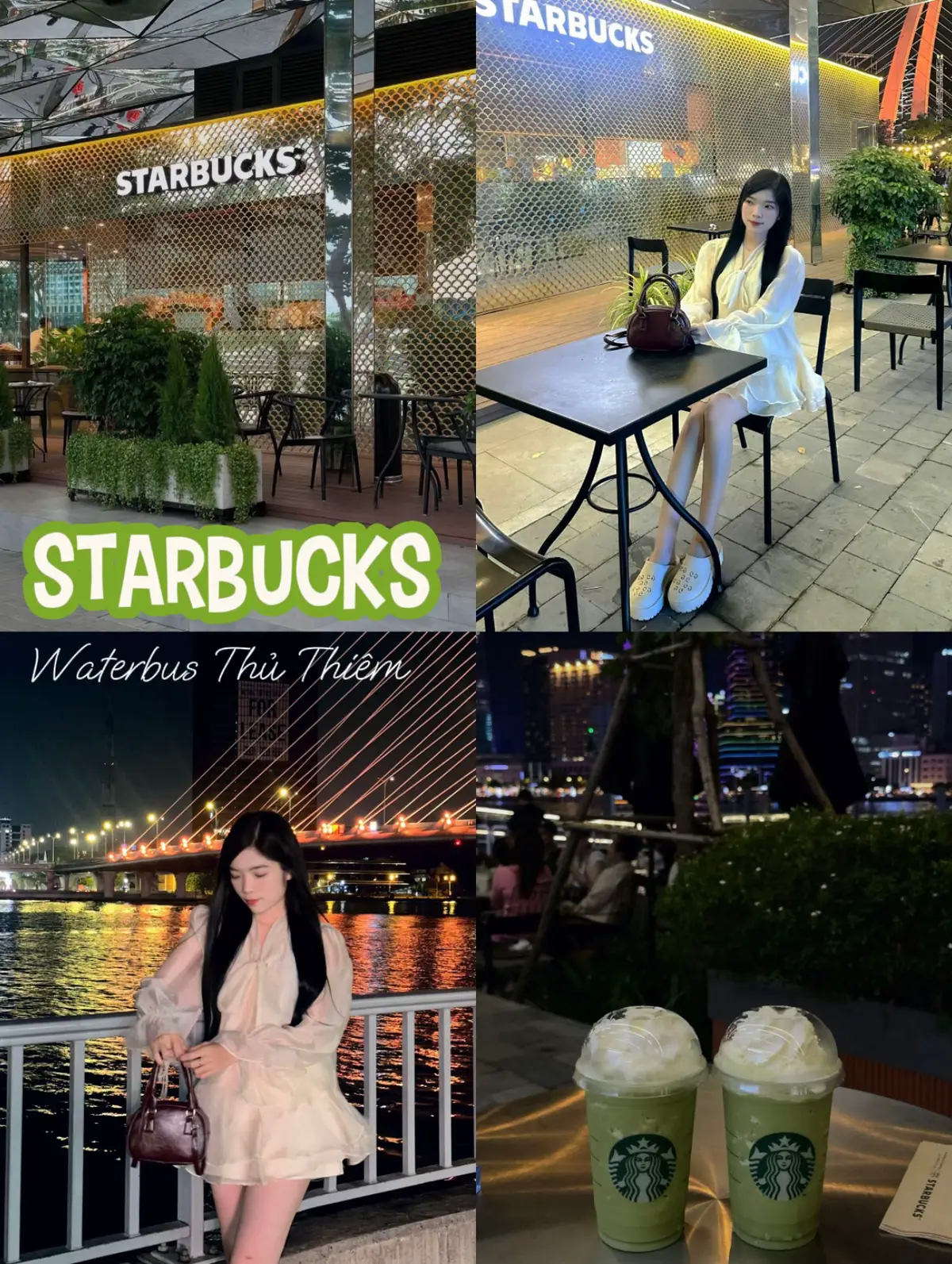 📍Công viên bờ sông Thủ Thiêm, Thủ Đức, TP.HCM #xuhuong #stabucks #thuthiem #fyp #cafe #saigon #checkin #xhtiktok 