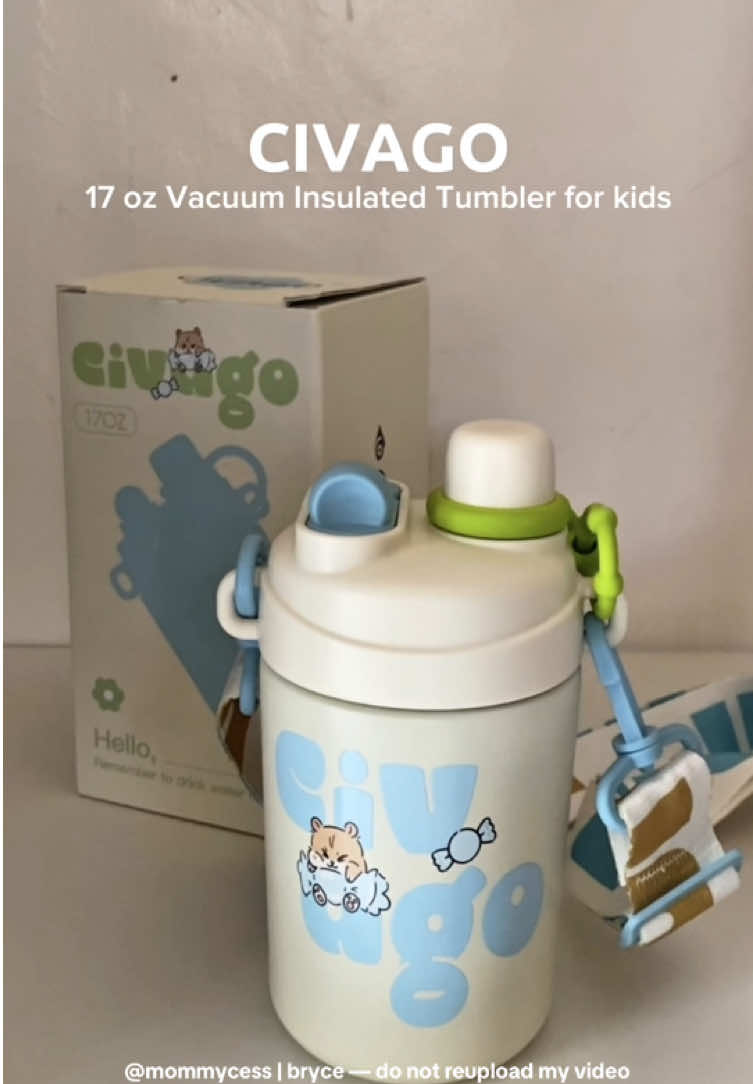Yaaayy! Another tumbler for playschool ng BaBryce ❤️ @Civago.ph #civago17oztumbler #civagokidstumbler #kidstumbler #kidswatertumbler #fyp #fypp 