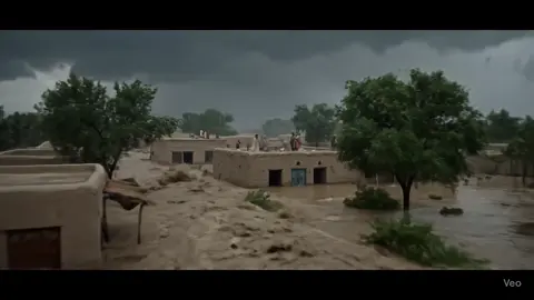 #PakFloodScene #AIgenerated #DesiVillage #ShalwarKameez #MonsoonDisaster #Veo3Prompt #mrsajidai 