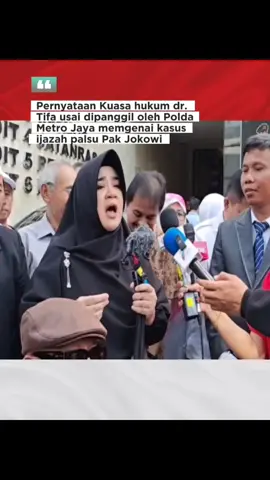#CapCut Pernyataan Kuasa hukum dr. Tifa usai dipanggil oleh Polda Metro Jaya memgenai kasus ijazah palsu Pak Jokowi #nusaupdate 