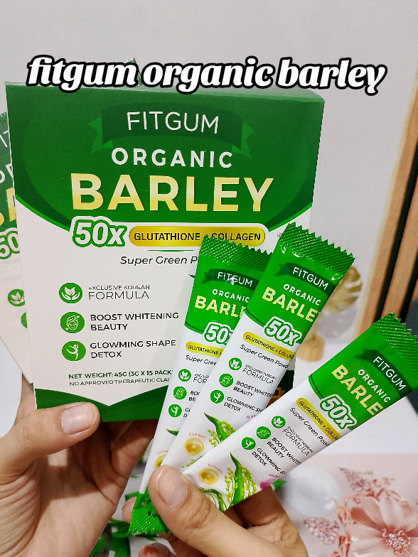 fitgum organic barley. Experience the benefits of Fitgum Organic Barley for yourself! #fitgumorganicbarley #organicbarley #barleygrass #barleygrasspowder #naturalwellness #healthyliving #wellnessboost #immunesupport #energyboost #digestivehealth #cleansing #detoxification #detoxandcleanse #healthylifestyle #wellnessjourney #collagen #gluthatione 