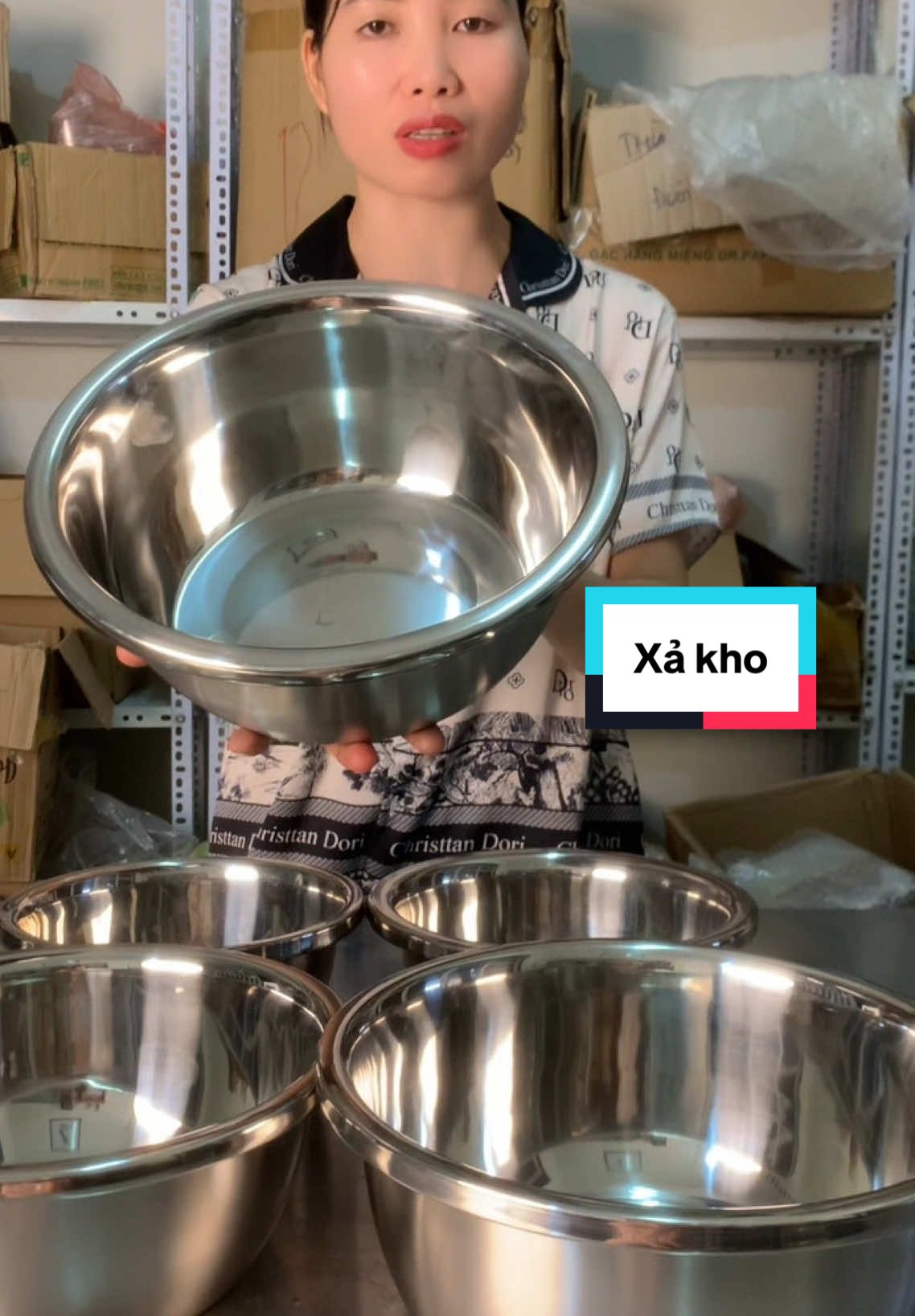 Combo5 thau innox hôm nay giá xả kho #thauinnox #thau #banhangtiktokshop #dồdungtienich #landuongnhacua 