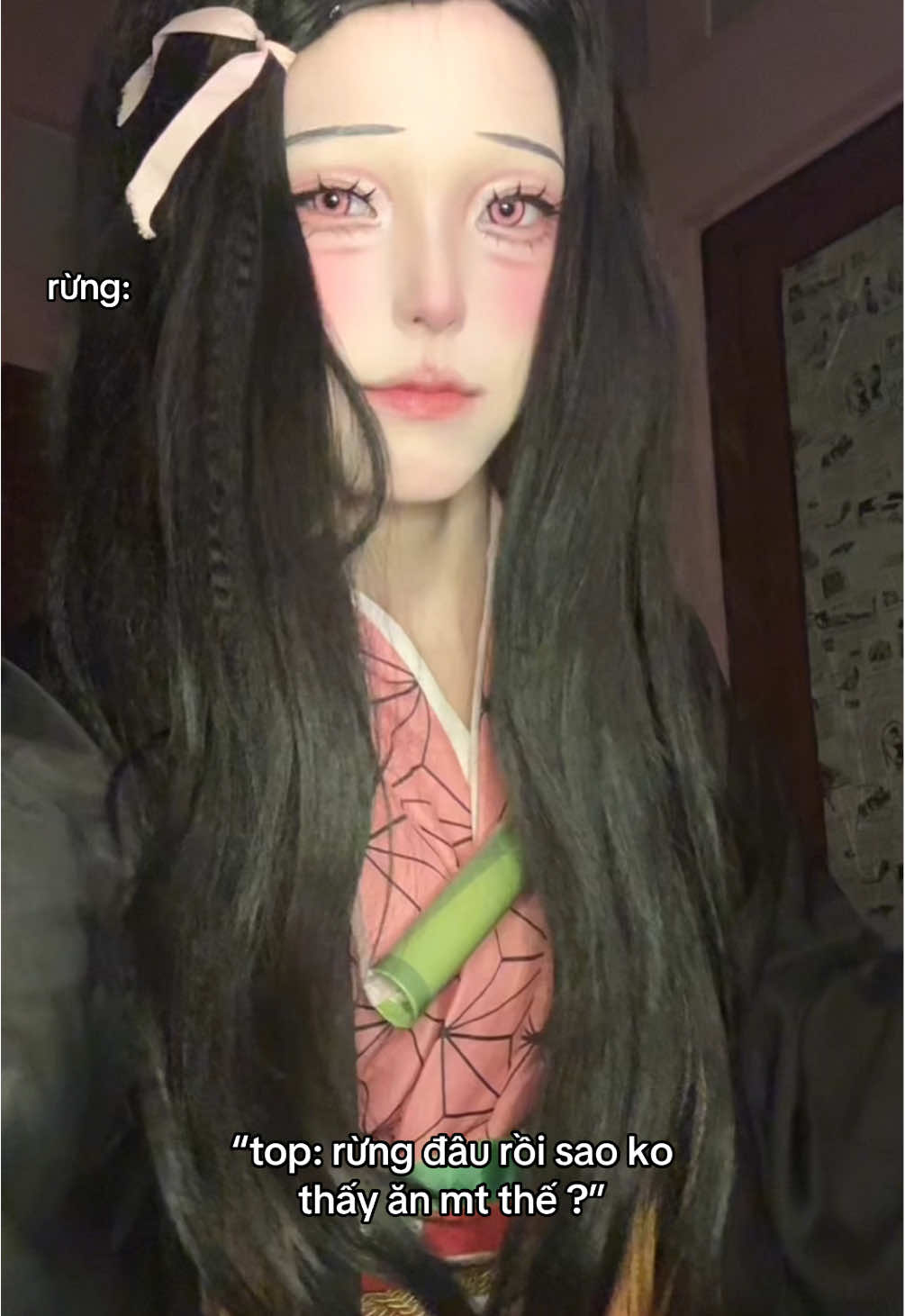 đợi kerra xíu nha:) 🥲 #kimetsunoyaiba #kamadonezuko #cosplay #fyp #fyd #fy #xh #xuhuongtiktokk #xuhuong 