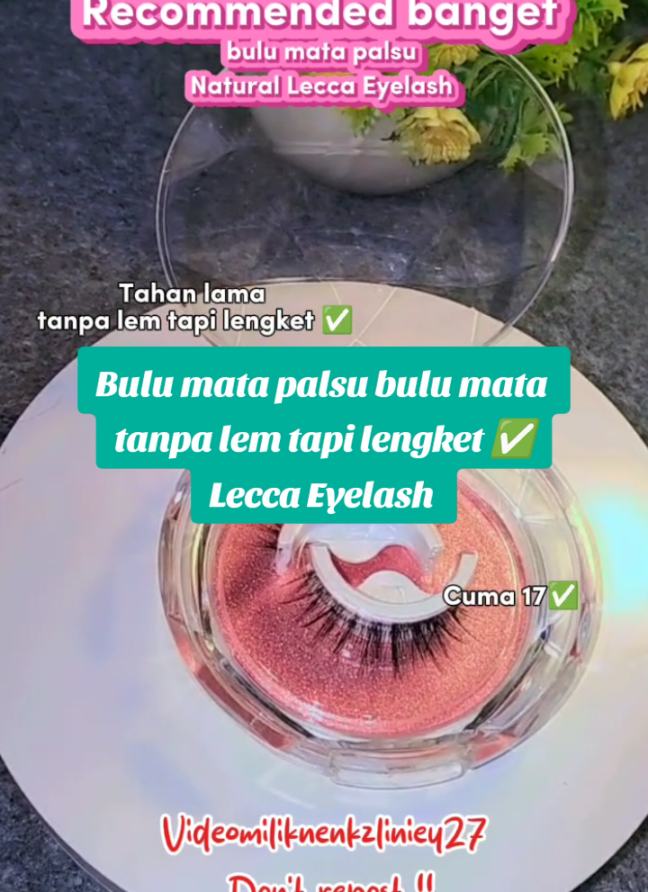 Bulu mata palsu Natural Lecca Eyelash tanpa lem tapi lengket ✅ harga nya cuma 17 ribuan cus co sekarang juga beb. ..... #fyp #nenkzliniey27 #bulumatapalsu #bulumatatanpalem #leccaeyelash #bulumatalentik #bulumataviral @MINZO STORE 