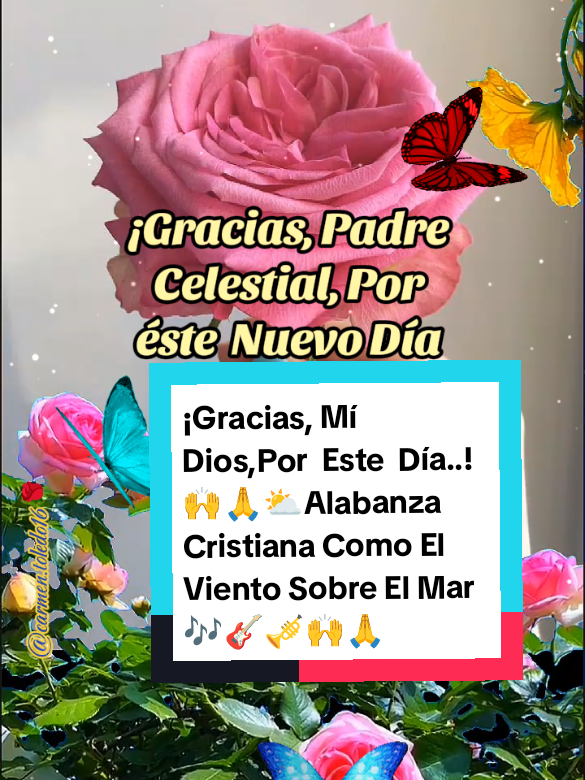 ¡Gracias, Mí Dios,Por  Este  Día Que Me Concedes..!🙌🙏Mil Gracias, Mí Dios,Por  Este  Día Que Me Concedes..🙌🙏⛅#Alabanza Cristiana Como El Viento Sobre El Mar 🎶🎸🎺🙌