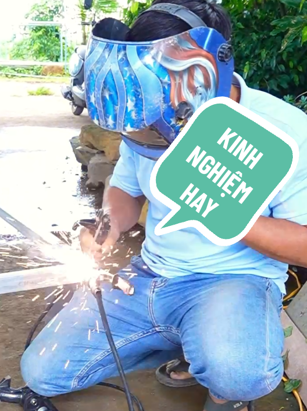 kinh nghiệm hàn sắt cho các bạn tập hàn nhanh và đẹp nhé. #binhdiennang2 #kinhnghiem #chiase #mayhan #jacpromma200 #mayhanque #suachuanhacua 