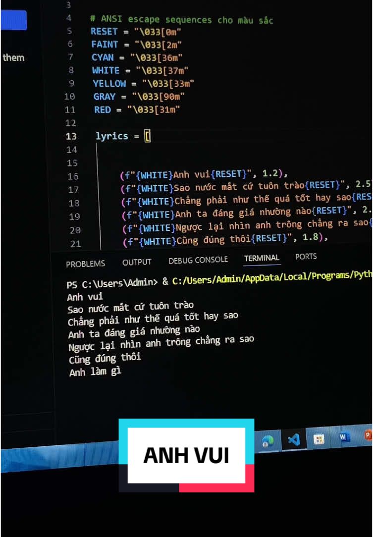 anh lam gi xung dang voi em... #py #lyrics #anhvui 