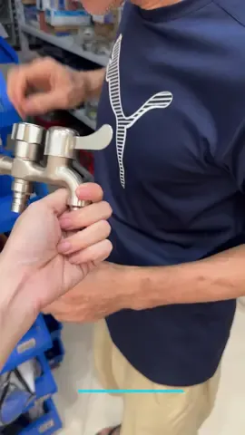 Đầu vòi nước phòng tắm 2 đầu riêng biệt inox 304 lắp máy giặt náy rửa bát rửa xe tưới cây #voiinoxchia2duong #voinuockep #xuhuong #thinhhanh 