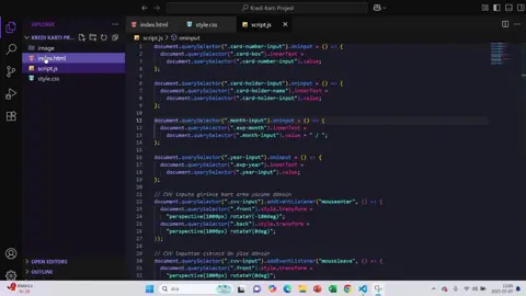 JavaScript ile ödeme bölümü projesi💳 #modernjavascript #yazılım #programmer #htmlcssjs #javascript 