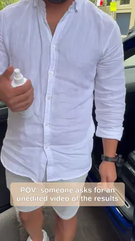 Here’s an uncut video of how quick the iron spray removes creases from your clothes - this is a linen shirt too! Get rid of your iron and steamer, grab yourself the iron spray instead! 👏🏽#noironneeded #theironspray #traveller #travelhack #linenpants #busymum #aussie 