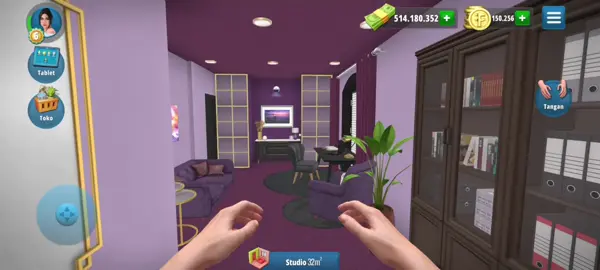 Purple Office request by @purplecute070 semoga suka ka #houseflipper #fypage #bismillahfyp #office 