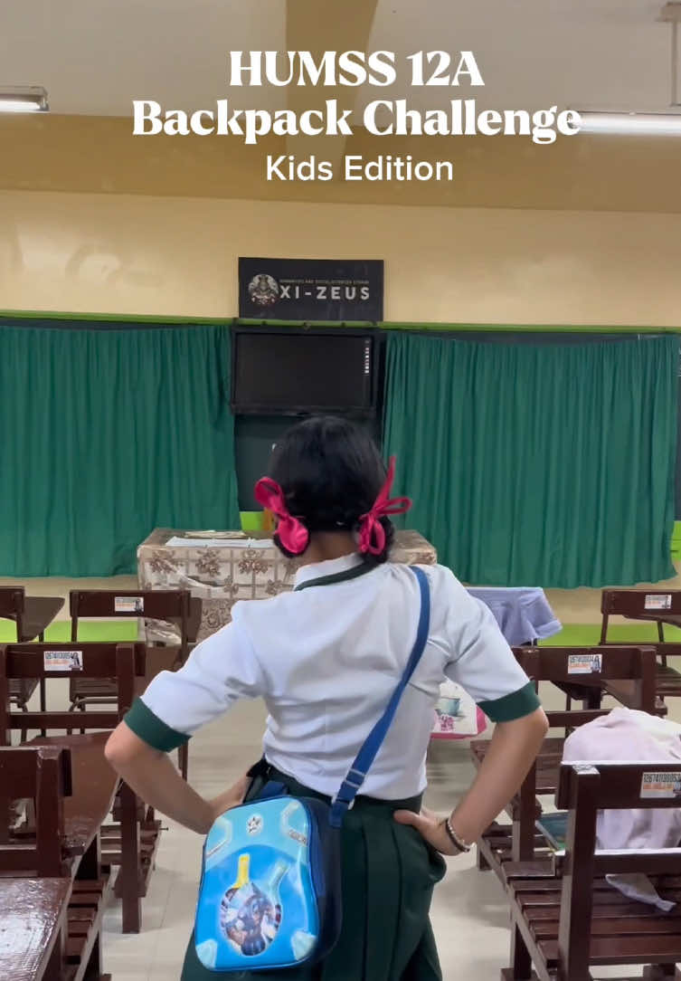 HUMSS 12A joins the #backpackchallenge #kidsedition To the highest level ang energy ganina 7am ani nila, 2 days npud sila walay tulog kay excited na iflex ilang wow 😂 #ehkasibata #seniorhigh #grade12humss #highschoollife #CapCut 