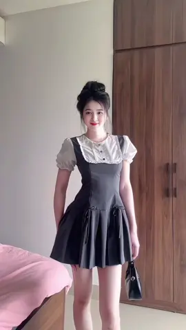 Váy tay phồng thanh lịch khum nè? #viral 