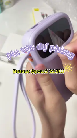 Pin sạc dự phòng nhỏ gọn nhưng cực kỳ mạnh mẽ 💥 Sạc nhanh 22.5W, tích hợp dây sạc tiện lợi, màn hình hiển thị % pin rõ ràng! Đi du lịch hay đi làm đều yên tâm 🔋✨ #pinsacduphong #Baseus #sacnhanh #phukiencongnghe #gadget #sacdienthoai #dungcutienich #sacduphongtot #reviewsacduphong #sacpinduphong #sạcpin #baseus 