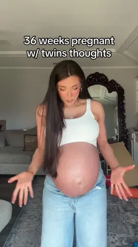 36 weeks pregnant with twins and OVER IT 🥲  #twinpregnancy #pregnancy #summerpregnancy #twinpregnancyjourney #bumpdate #36weekspregnant 