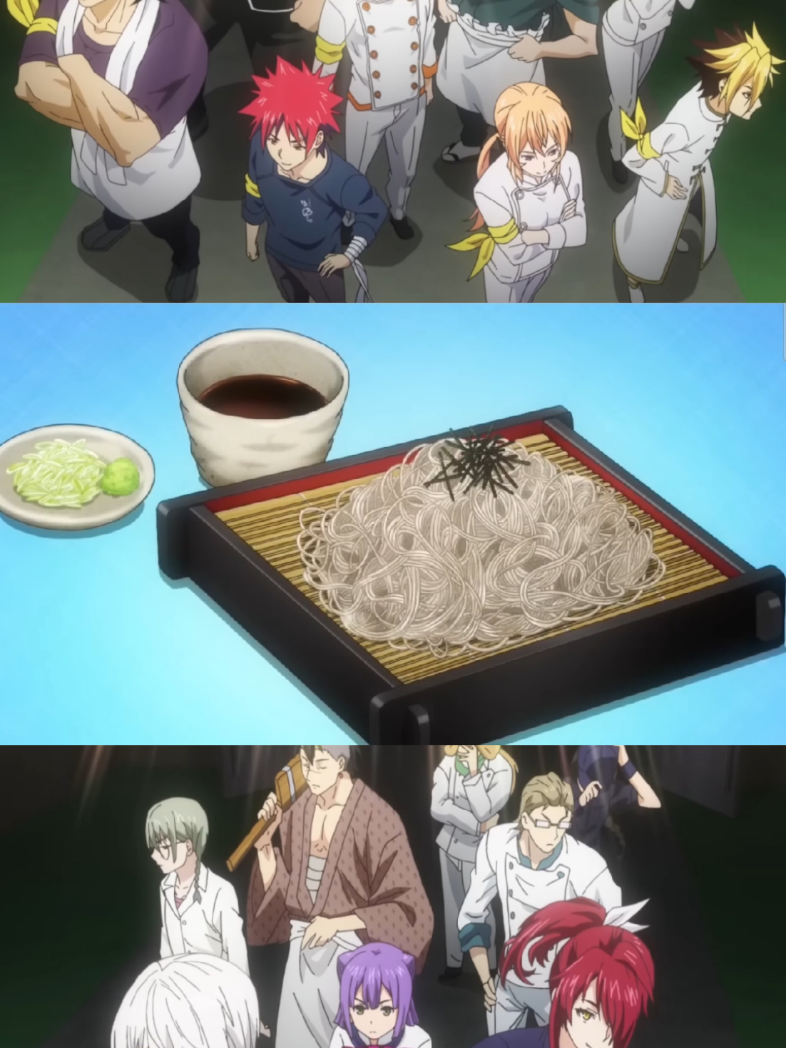 ศึกชิงตำแหน่ง10สุดยอดหัวกะทิ #ยอดนักปรุงโซมะ #อาหาร #10หัวกะทิ #ปลาไหล #โซบะ  #เนเน่โนะคุนิ #นาคิริอาซามิ #ยากิโซบะ 