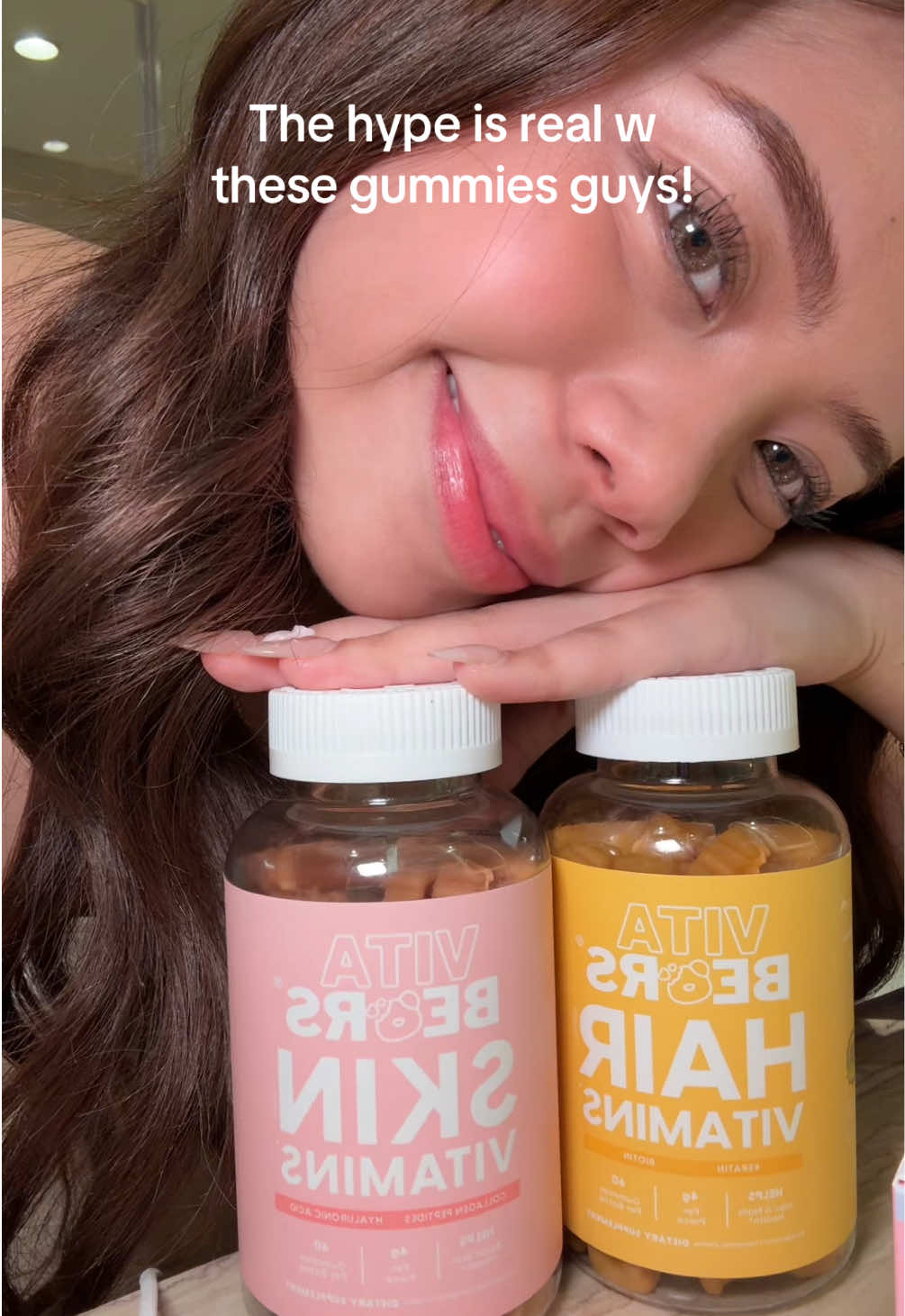 Yummy yummy gummies! I wear hair extensions but i keep my real hair healthy too! <3