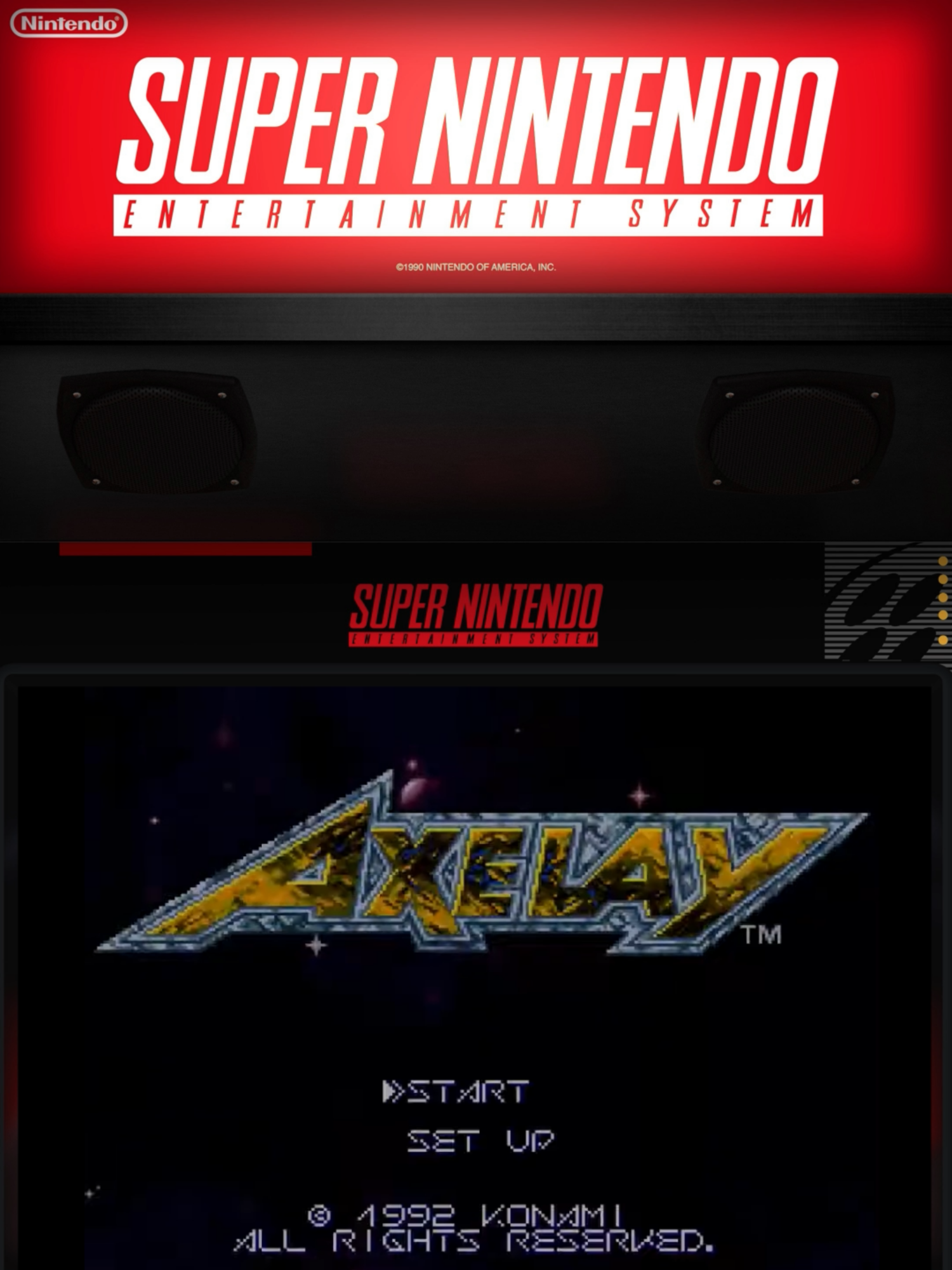 🔥🚀 Axelay (SNES, 1992)  Der legendäre Space-Shooter mit einzigartigen Perspektiven, epischen Bossen und einer Musik, die bis heute im Ohr bleibt. Damals war jedes Level ein Ereignis – von brennender Lava bis tödlichen Maschinenwelten. #Axelay #SNES #RetroGaming #Shmup #GamingNostalgia #SuperNintendo #90sGames #OldSchoolShooter #PixelArt #ClassicGames