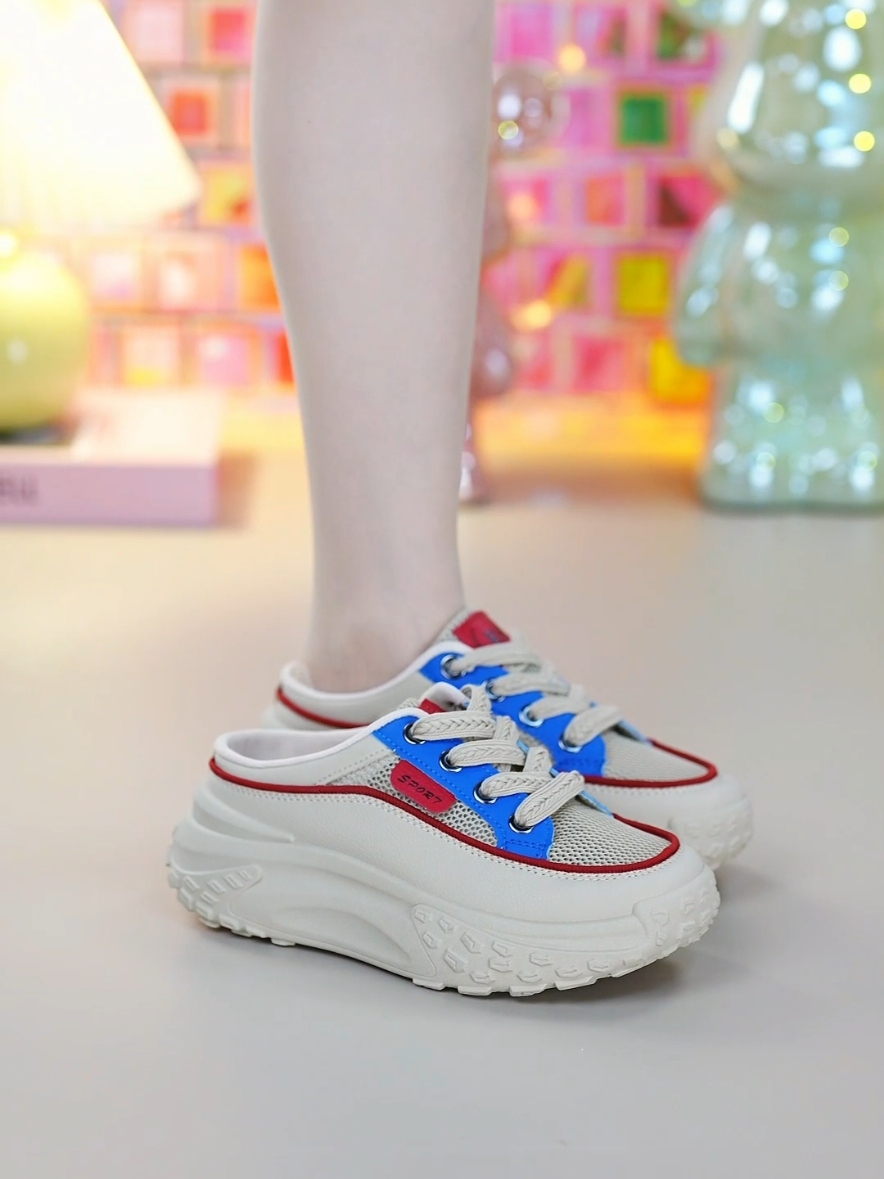 Giầy sục đế cao phối lưới nữ #giaynu #giaynuthoitrang #giaynuxinh #giaydep #giaydepxinh #giaydepnu #giaydepquangchau 