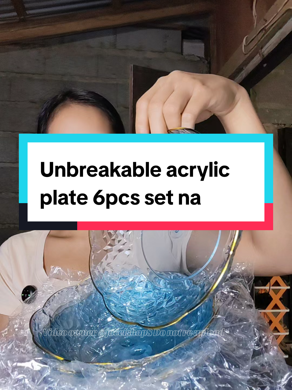Ang ganda 😭unbreakable acrylic plate 6pcs set na ang ganda perfect for daily use special occasions pang picnic. #plate #acrylicplate #plates #tablesetting #unbreakable 