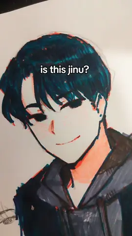 no bcs why are they so similar?  (they're also both dea-) #jinu #kdh #kpopdemonhunters #alnst #alienstage #ivan #art #artistsoftiktok #marker #coloring #traditionalart #fyp #fypage 