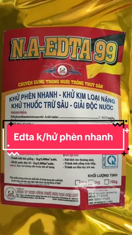 Edta99 K/hử phèn nhanh #edta99 #edta #khuphen #vattuthuysankyluong 
