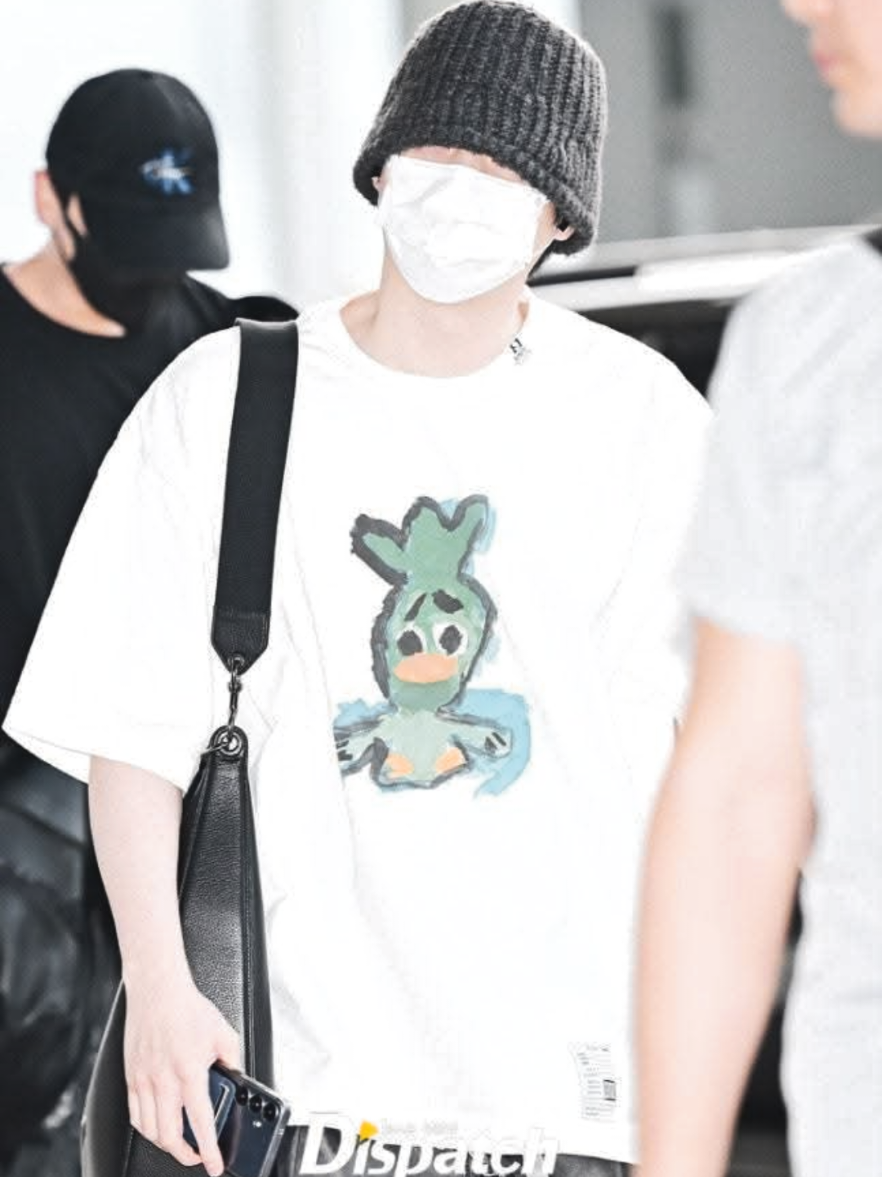 BTS' Suga departed for Los Angeles, USA via Incheon International Airport on the afternoon of the 7th for an overseas schedule. Suga completed his simple style with a white t-shirt and cropped pants. His strong charisma also stood out in his beanie and mask. #BTSisBack    ctto #suga #yoongi #minyoongi #agustd #bts #army 