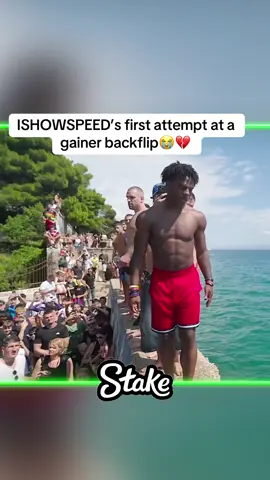 ISHOWSPEED’s first attempt at a gainer backflip😭💔 #Speed #ishowspeed #europe #speedclips #ishowspeedclips #kaicenat #irl #europetour #ishowspeedeuropetour - speed or ishowspeed irl stream in europe tour - ishowspeed in croatia #🇭🇷 #croatia #gymnastics #backflip 