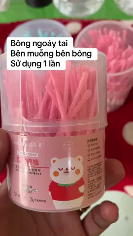 Bông ngoáy tai có muỗng sử dụng rất sạch sẽ khi ráy tai ẩm ướt #taphoaxuyen #côtailanh 