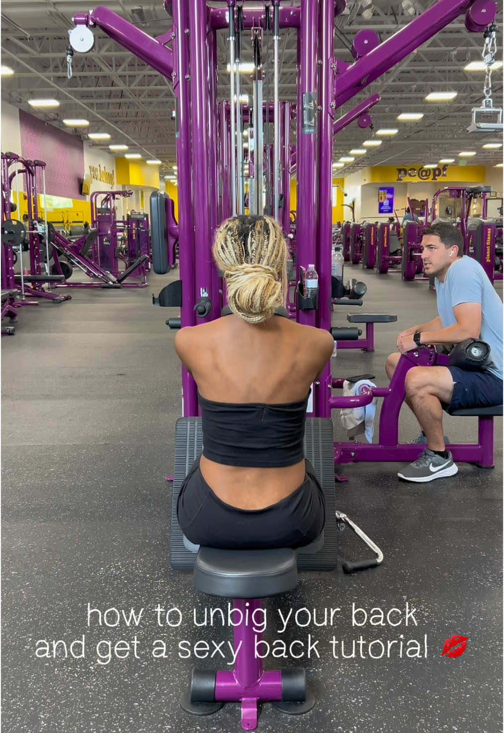 my back workout routine… having a sexy back is a must. Lock in! #fy #fyp #gym #gymrat #backday #backworkout #blackgirl #contentcreator #planetfitness 