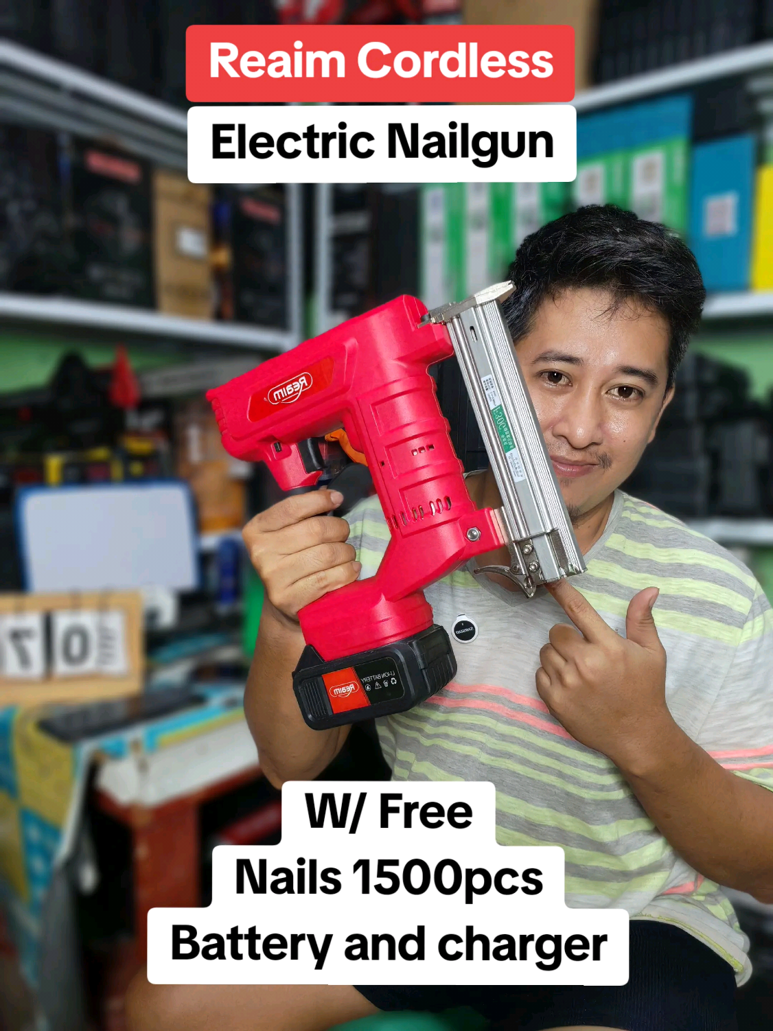 Reaim cordless electric nailgun #fyppppppppppppppppppppppp #fypage #fyp #everyone #highlight #fyppppppppppppppppppppppp #tools #tool #nail #nails #nailgun #electricnailgun 