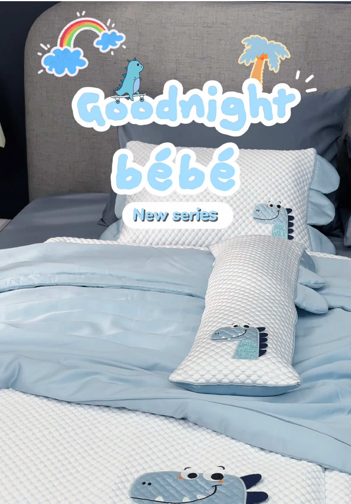 Goodnight NEW ARRIVAL 👶🏻 Set chăn gối dành riêng cho bé yêu chính thức lên kệ 🥰🛍️ Cùng xem BST BéBé có gì cùng Goodnight nha ✨  #goodnightbedding #bedding #changaembe #bongutreem #xuhuong #fyp #mevabe 