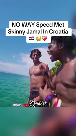 NO WAY Speed Met Skinny Jamal In Croatia 🇭🇷 😭❤️‍🩹 #ishowspeed #fyp #viral #teamwork 