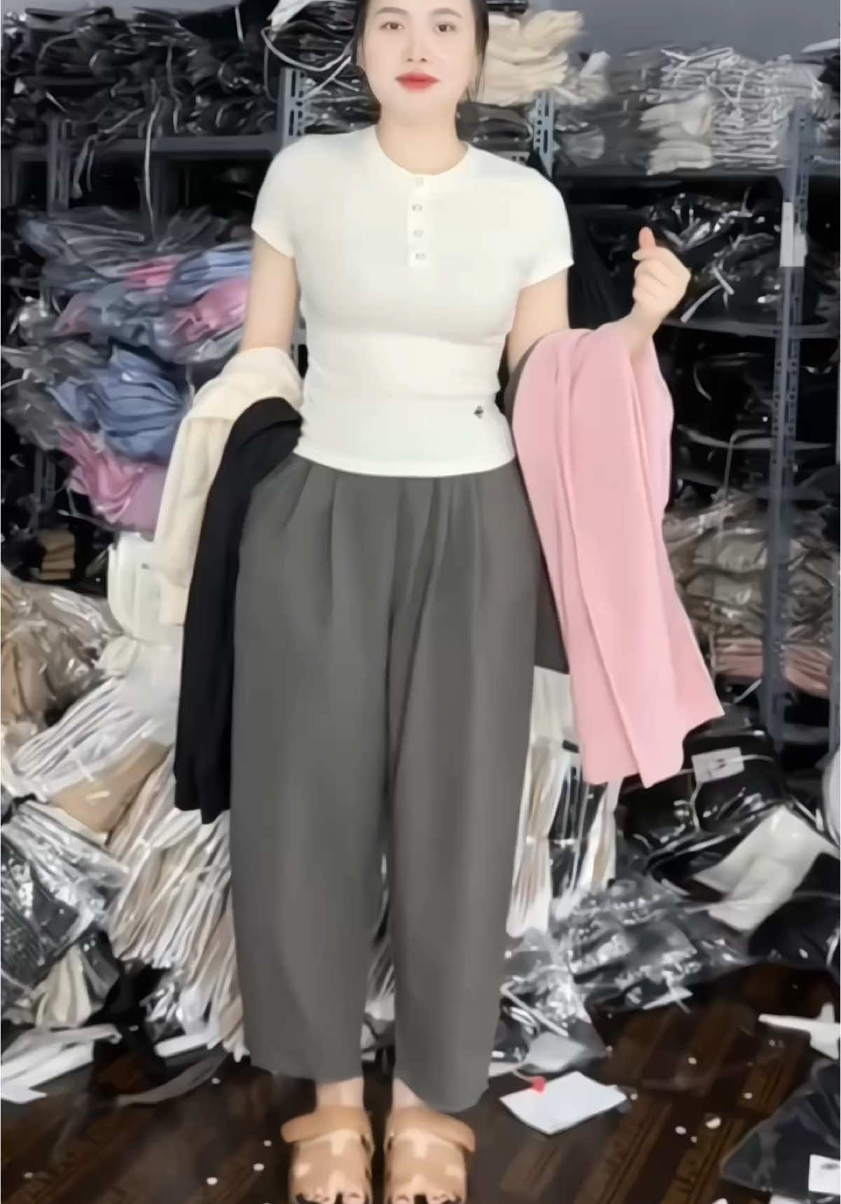 Combo 2 Quần Baggy Đũi Lửng #quanbaggy #quanbaggynu #vairal 