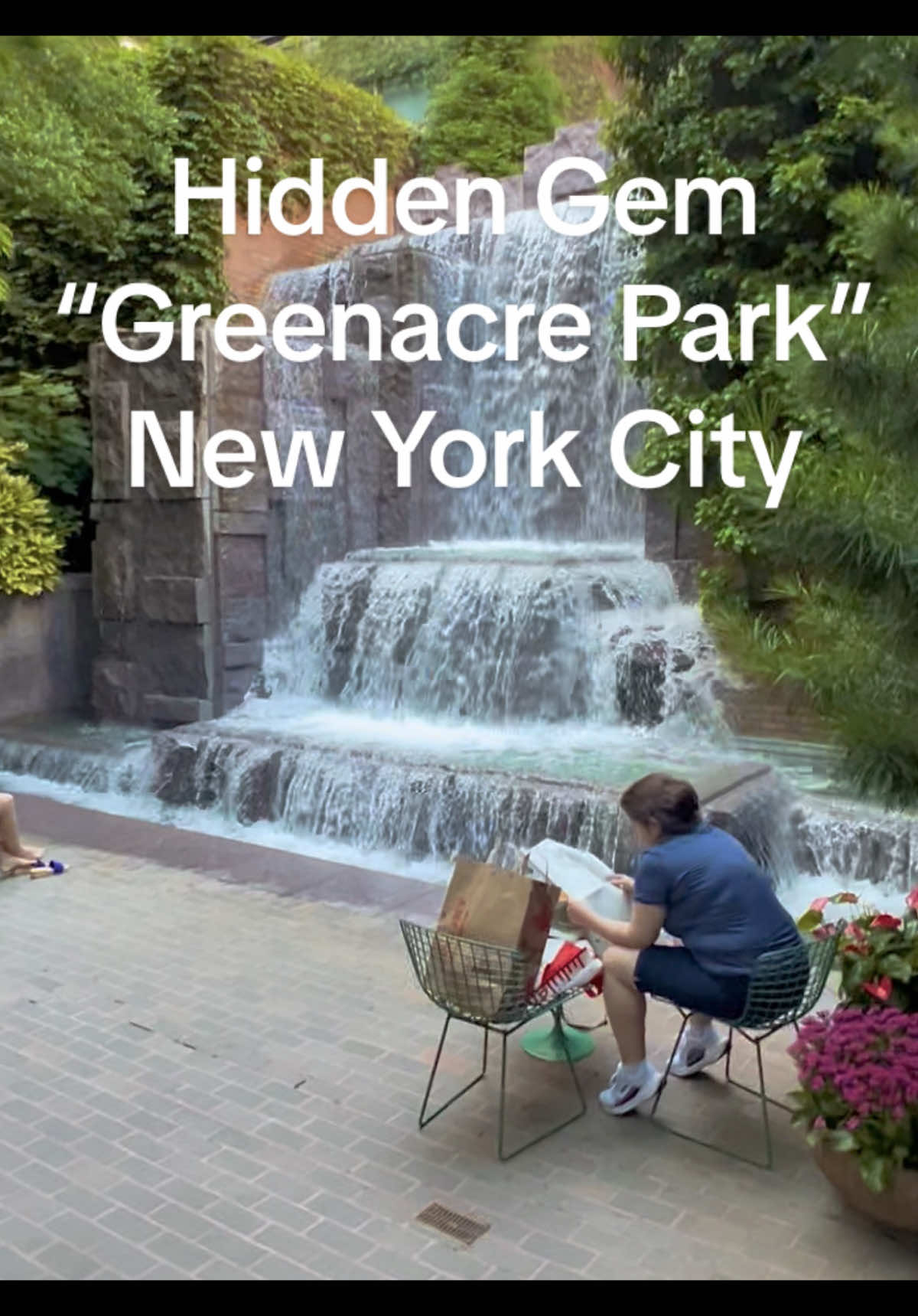 Hidden gem, Greenacre Park Midtown East, New York City #NYC #newyorkcity #NewYork #bigapple #travel #fyp #vacation #holiday #Love #hiddengems 