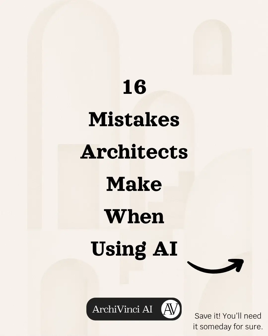 AI is a total game-changer for architects, when you use it the right way. In this post, we’re breaking down 16 common mistakes in AI-assisted design and how to avoid them! 📌 Use AI to build strong design ideas 📌 Taking the lead in spatial planning 📌 Choosing your own color palette and keeping the style consistent that’s how you turn AI into your creative partner, not just a tool. ✨ Remember: AI brings speed, options, and inspiration. But you make the real magic happen by using it smartly. 📥 Want more architectural insights, AI tips, and rendering strategies? Hit follow and stay in the loop. 🌐 Head over to (archivinci.com) and try it on your own models today!🎊 Get 30% off on Annual Plans! Only valid until JULY 31st. Code: YEARLY30 🚨 #ArchiVinci #ai #ArchiGPT #architectural #design #ArchitectsWithAI