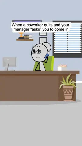 When a coworker quits and your manager asks you to come in 🥲. Audio credits:@Faithb6770 #animation #animationmeme #corporatelife #work #workplace #manager #managersbelike #fyp #foryou #usa🇺🇸 #usa_tiktok 