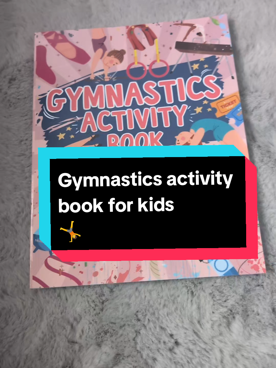 Gymnastics activity books for kids. Perfect for gymnast lovers. #activitybooksforkids #activitybook #fyp #gymnastics