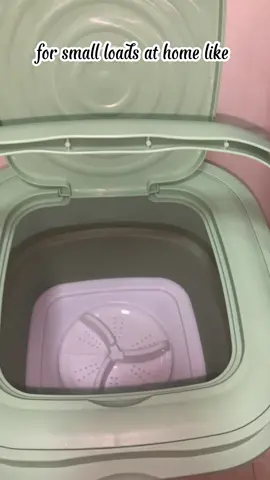 Washes small loads and hides in your cabinet 🧦 🧺 ✨ #miniwasher #laundryhack #tinyliving #homeappliances #cleanliving 