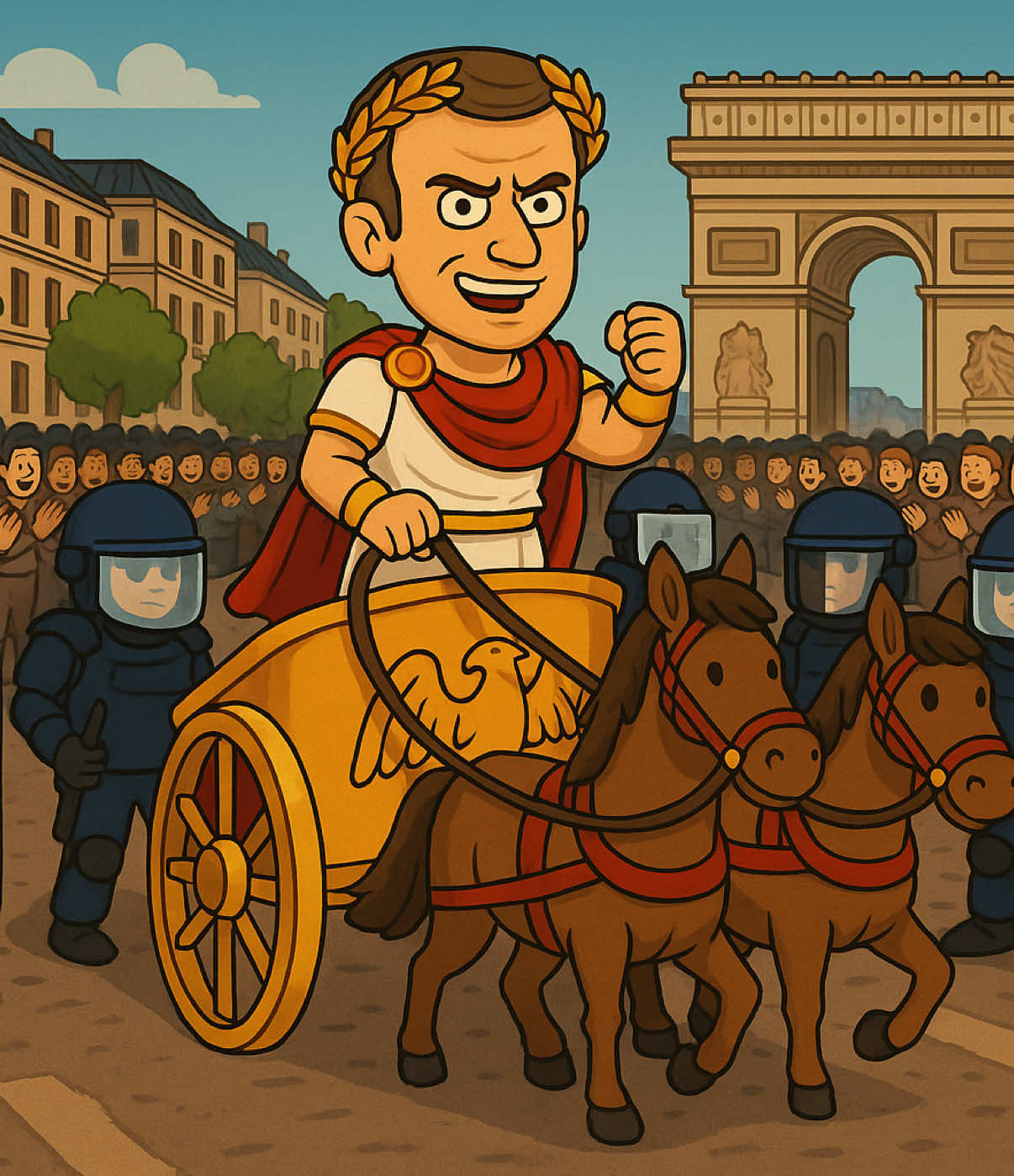 Manu 1er vient de sortir son premier single sur les plateformes 🤯 Qui va faire mettre ce son à fond pendant l’été ?  #parodie #politique #humour #parolitique 