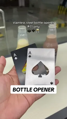 Not just a card. It’s your pocket ace bottle opener ♠️🥂✨ #bottleopener #cardbottleopener #spadesbottleopener #lionabella 