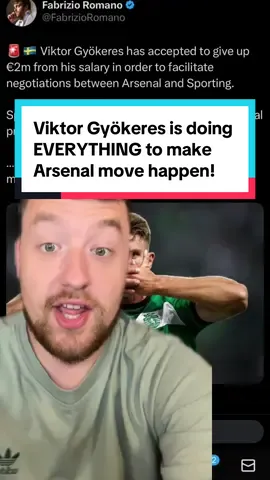 Viktor Gyökeres is doing EVERYTHING to make Arsenal move happen! #arsenalfc #afc #arsenalfans #coyg #gyokeres #rorytalksfootball 