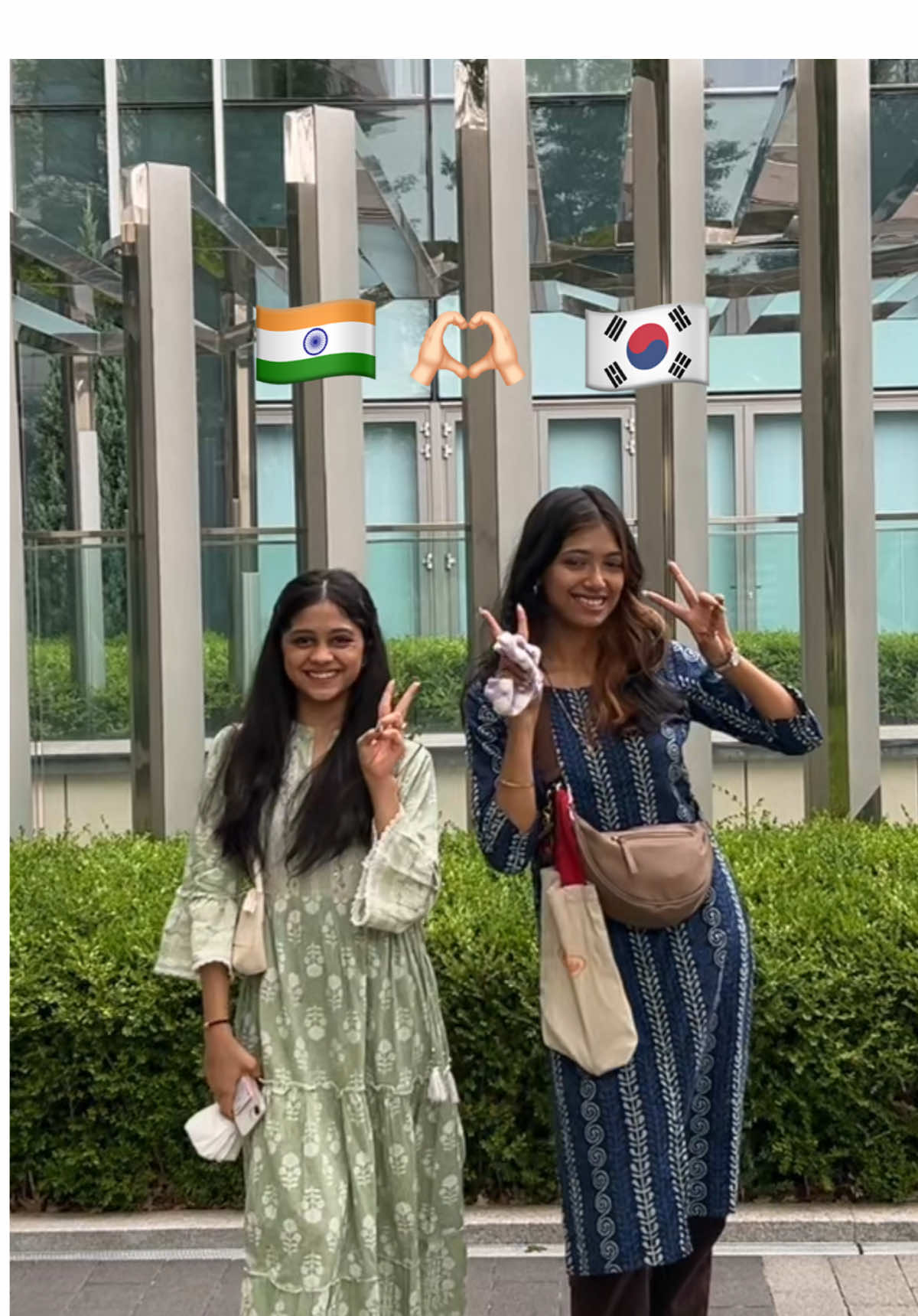 Jumped our way from 🇮🇳 to 🇰🇷 #indianinkorea #fyp #seoul #traveltiktok #trend #jump #OOTD #southkorea 