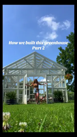 Greenhouse build Part 2! Let me know what questions you guys have. Stay tuned for the cost breakdown! #diygreenhouse #greenhousebuild #greenhouse 