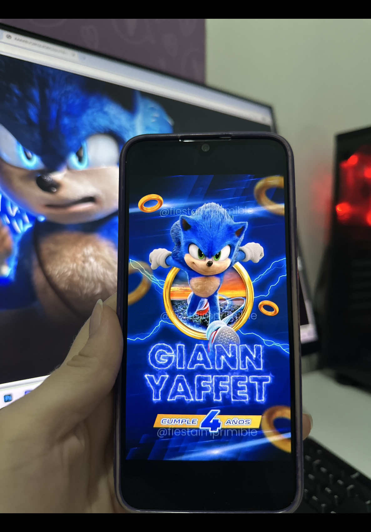 No es por presumir 🤭 pero es que esta invitación nos quedó de un linda 🥹😍😍😍. Ameee el resultado final y a Giann y a su mamita les encantó que es lo más importante 💜#invitacionesdigitales #invitaciondigital #invitacion #videoinvitacion #invitaciondesonic