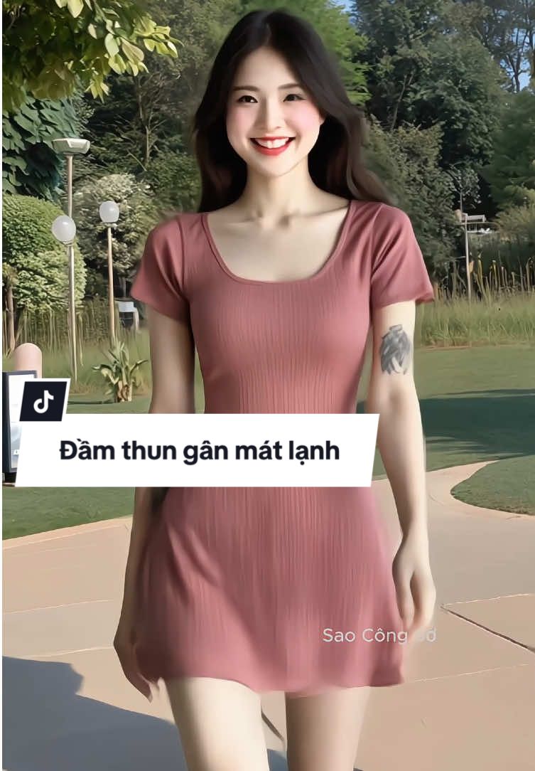 Đầm nữ ngắn tay ngắn cổ vuông chất thun gân mềm mịn co dãn ôm nhẹ tôn dáng nữ tính xinh xỉu ạ #vayxinh #setdoxinh #damxinh #macdepmoingay #thoitrangnu #xuhuong #saocongso #setaoquan #vaynu 