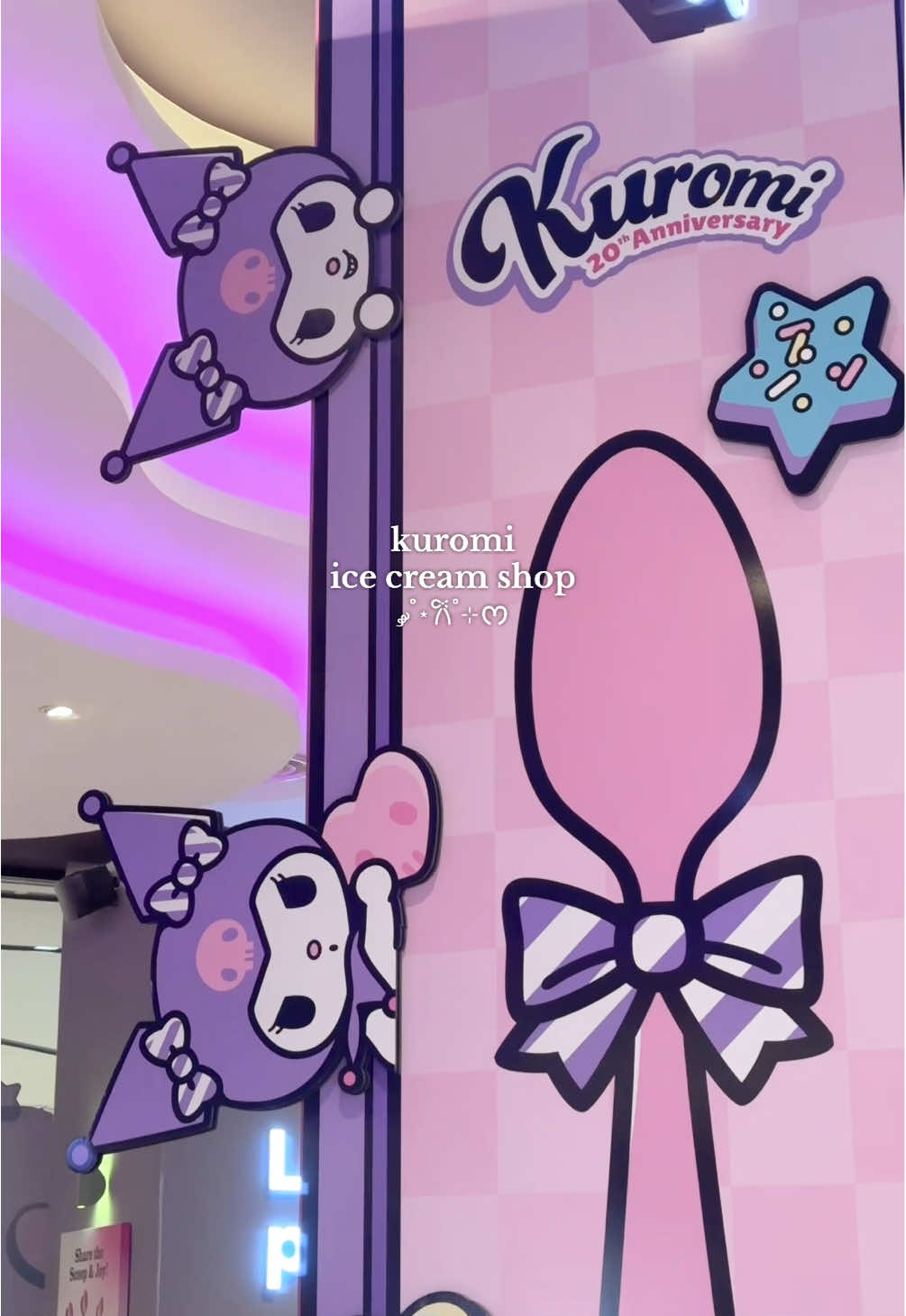 can’t get over this baskin robbins x kuromi collab >.<🩷💜 #sanrio #kuromi #icecream #baskinrobbins #kuromicore #fypシ #foryou #sanriotiktok #kawaii 