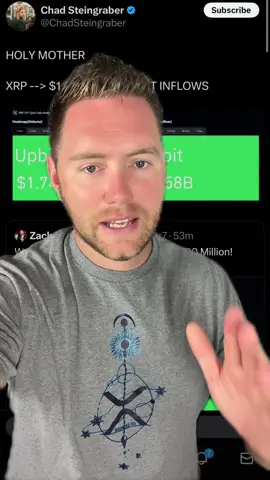 MASSIVE inflows into XRP this morning! #fyp #crypto #XRP #america #investing #greenscreen 