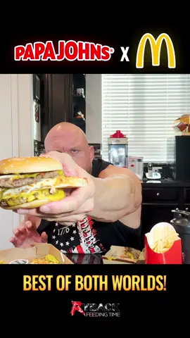 BURGER PIZZA FEEDING TIME IS HERE! 🍕🍔💥 The Papa John’s Cheesy Burger Pizza is BACK for 2025… and I’m throwing in a McDonald’s Double Quarter Pounder with Cheese and large fries to take this cheat meal review to a whole new level! This was one of my FAVORITE food reviews in 2024 — but does it still live up to the hype in 2025? Tune in and find out. You don’t want to miss this one. New Feeding Time drops EVERY Monday on Ryback TV. FEED ME MORE!  #RybackTV #FeedingTime #PapaJohns #CheesyBurgerPizza #BurgerPizzaReview #McDonaldsHack #DoubleQuarterPounder #CheatMeal #FoodReview #Mukbang #FastFoodLovers #ASMRFood #WWE #Ryback #FeedMeMore #FastFoodReview