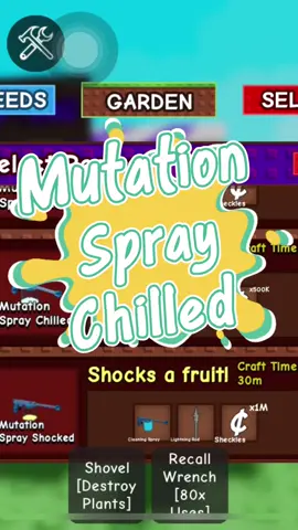 Mutation Spray Chilled crafting #growagarden #robloxtiktok #roblox #robloxedit #onlinegaming #robloxfyp 